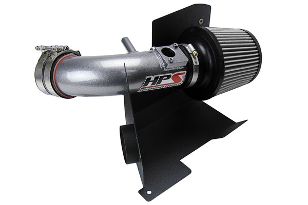 HPS Gunmetal Shortram Cold Air Intake Kit Honda 2012-2015 Civic Si 2.4L 827-111GM