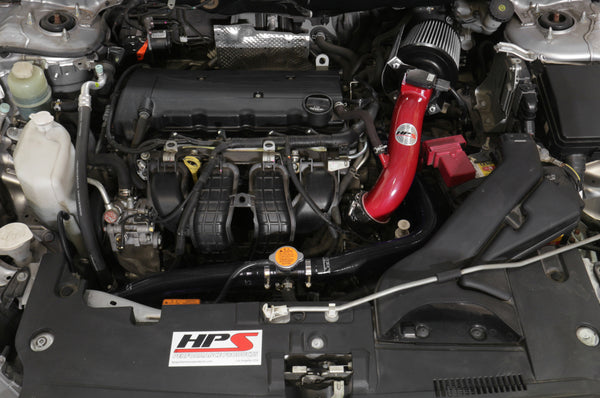 HPS Performance Shortram Cold Air Intake Kit Installed Mitsubishi 2008-2014 Lancer 2.0L / 2.4L NonTurbo 827-162