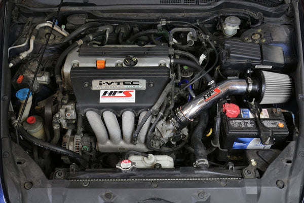 HPS Performance Shortram Cold Air Intake Kit Installed Honda 2003-2007 Accord 2.4L with MAF Sensor SULEV 827-173