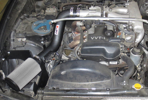 HPS Performance Shortram Cold Air Intake Kit Installed Toyota 1997-1998 Supra Non Turbo 3.0L I6 827-200