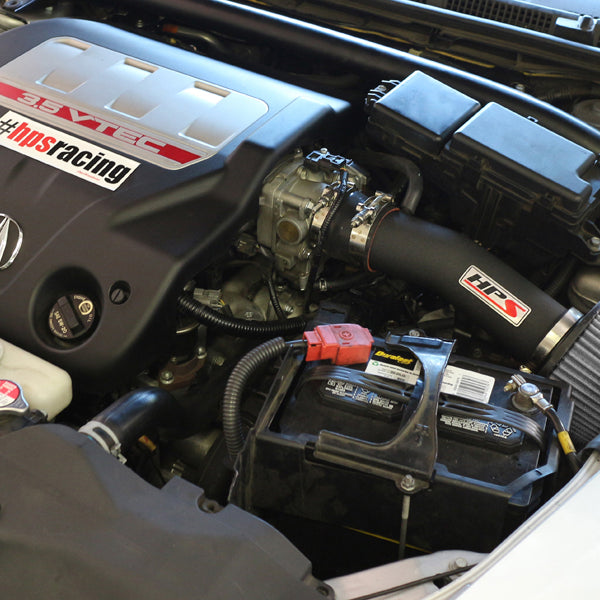 HPS Performance Shortram Cold Air Intake Kit Installed Honda 2003-2007 Accord 3.0L V6 827-275