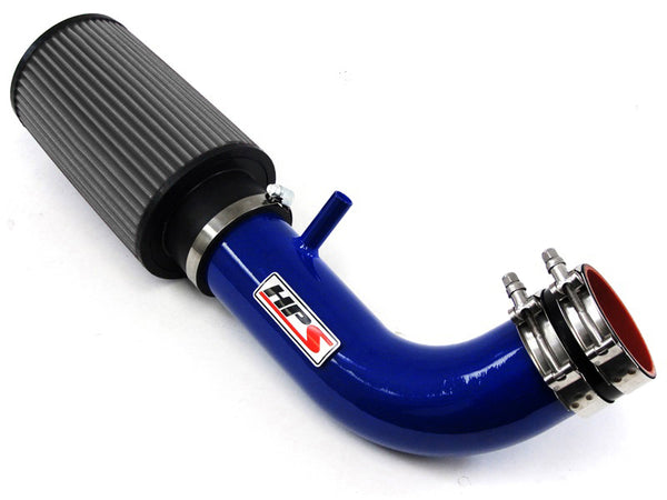 HPS Blue Shortram Cold Air Intake Kit Jeep 2007-2011 Wrangler 3.8L V6 827-300BL