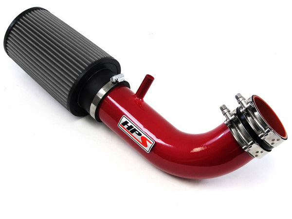 HPS Red Shortram Cold Air Intake Kit Jeep 2007-2011 Wrangler 3.8L V6 827-300R