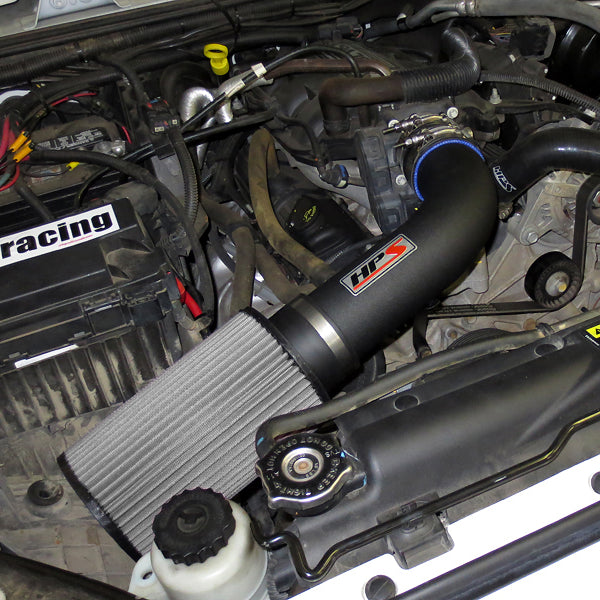 HPS Performance Shortram Cold Air Intake Kit Installed Jeep 2007-2011 Wrangler 3.8L V6 827-300