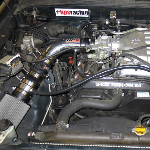 HPS Performance Shortram Cold Air Intake Kit Installed Toyota 1996-1998 Tacoma 3.4L V6 827-507