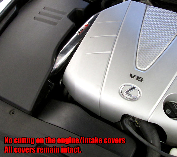 HPS Performance Shortram Cold Air Intake Kit Installed Lexus 2006-2011 GS350 3.5L V6 827-511