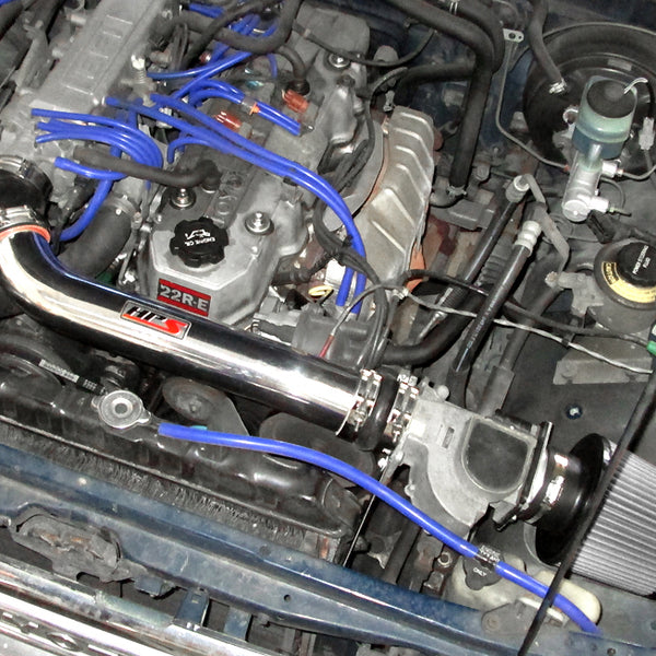 HPS Performance Shortram Cold Air Intake Kit Installed Toyota 1989-1995 Pickup 22RE 2.4L 827-514