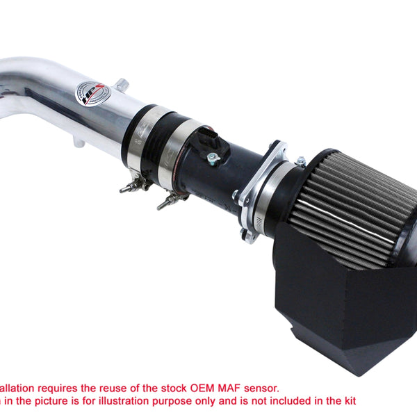 HPS Performance Shortram Air Intake Kit (Polish) - Nissan 350Z 3.5L V6 (2003-2006) Includes Heat Shield