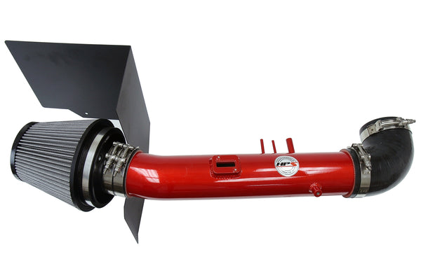 HPS Performance Shortram Air Intake Kit (Red) - Toyota Tundra 4.7L V8 (2005-2006) Includes Heat Shield