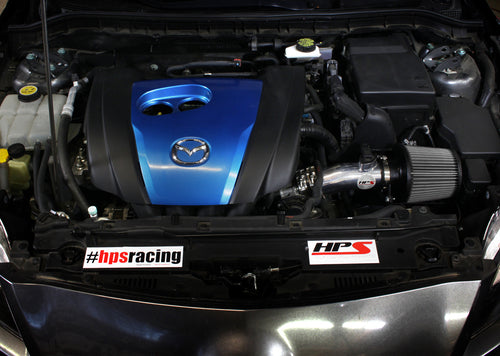 HPS Performance Shortram Cold Air Intake Kit Installed Mazda 2012-2013 Mazda3 2.0L Skyactiv 827-531