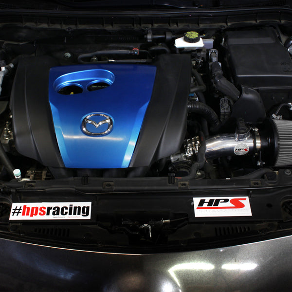 HPS Performance Shortram Cold Air Intake Kit Installed Mazda 2012-2013 Mazda3 2.0L Skyactiv 827-531