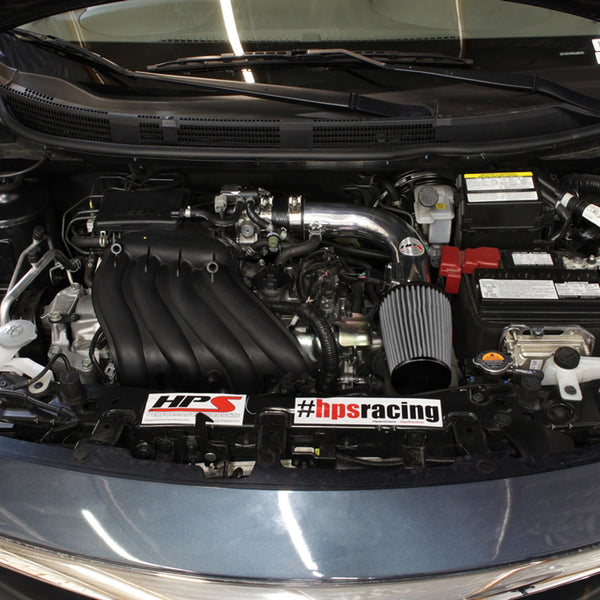 HPS Performance Shortram Cold Air Intake Kit Installed Nissan 2014-2016 Versa Note 1.6L 827-532
