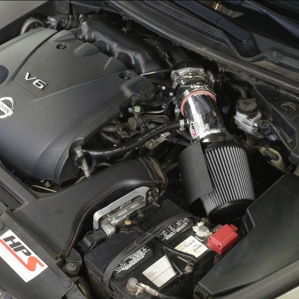 HPS Performance Shortram Cold Air Intake Kit Installed Nissan 2009-2017 Maxima V6 3.5L 827-533
