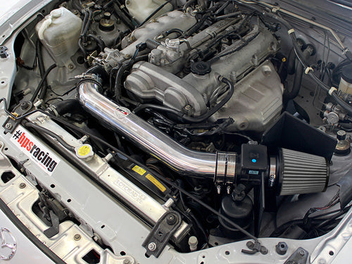 HPS Performance Shortram Cold Air Intake Kit Installed Mazda 1999-2005 Miata 1.8L Non Turbo 827-537