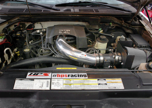 HPS Performance Shortram Cold Air Intake Kit Installed Lincoln 1998-1999 Navigator 5.4L V8 SOHC 827-540
