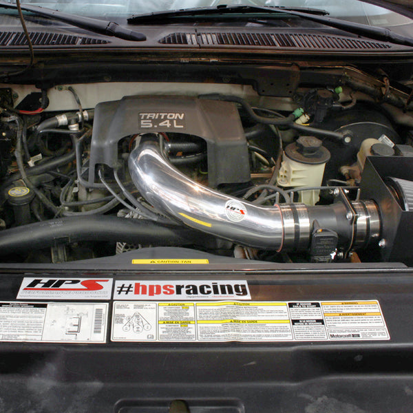 HPS Performance Shortram Cold Air Intake Kit Installed Lincoln 1998-1999 Navigator 5.4L V8 SOHC 827-540