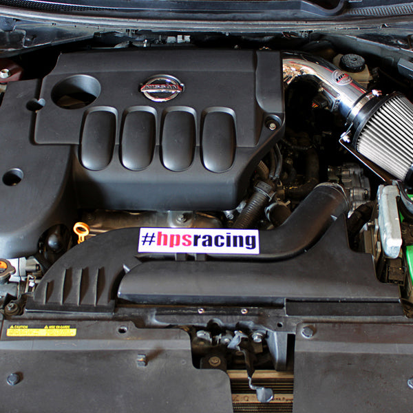 HPS Performance Shortram Cold Air Intake Kit Installed Nissan 2013 Altima Coupe 2.5L 4Cyl 827-546