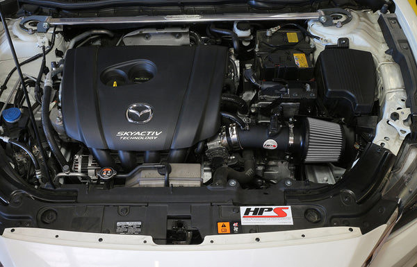 HPS Performance Shortram Cold Air Intake Kit Installed Mazda 2014-2017 Mazda6 2.5L Skyactiv 827-547
