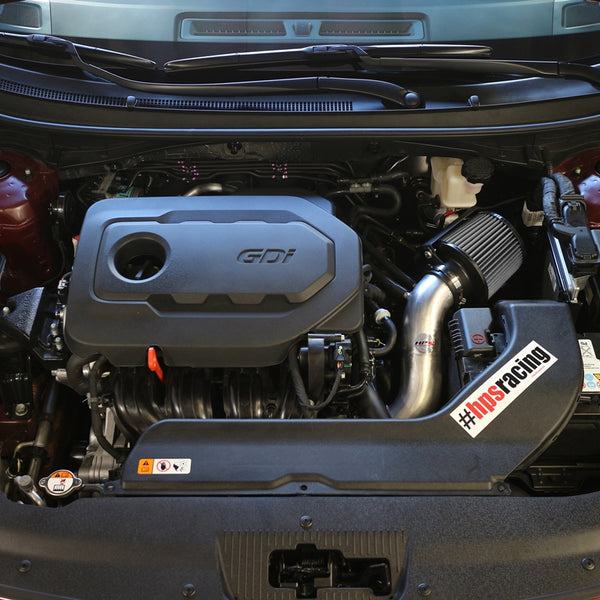 HPS Performance Shortram Cold Air Intake Kit Installed Kia 2016-2018 Optima 2.4L Non Turbo 827-549