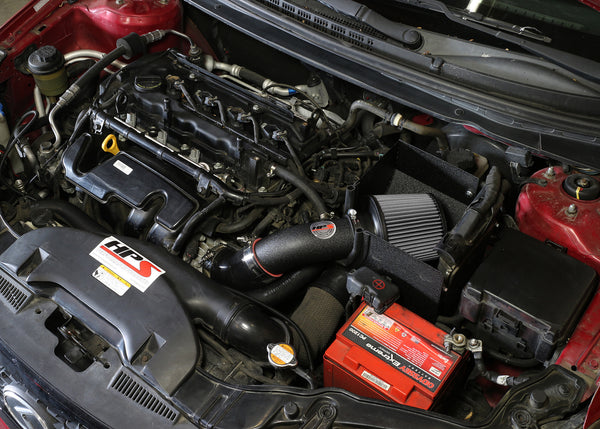 HPS Performance Shortram Cold Air Intake Kit Installed Kia 2013 Forte5 2.0L 827-552