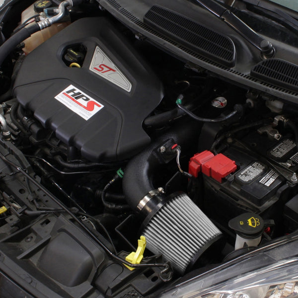 HPS Performance Shortram Cold Air Intake Kit Installed Ford 2014-2015 Fiesta ST 1.6L Turbo 827-553