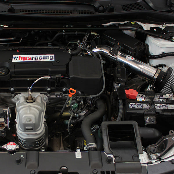 HPS Performance Shortram Cold Air Intake Kit Installed Honda 2013-2017 Accord 2.4L 827-555