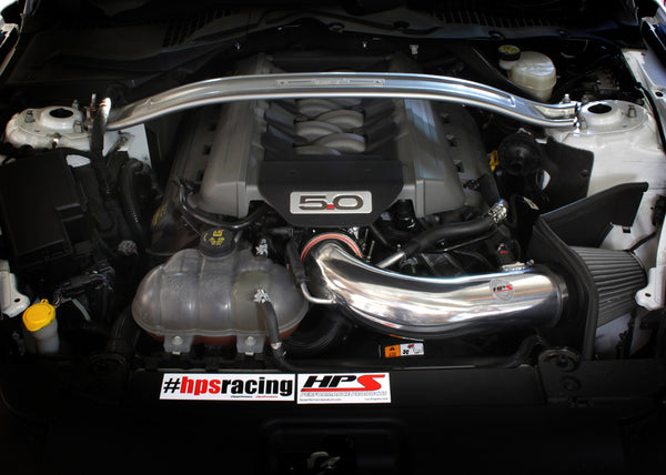 HPS Performance Shortram Cold Air Intake Kit Installed Ford 2015-2017 Mustang GT V8 5.0L 827-556