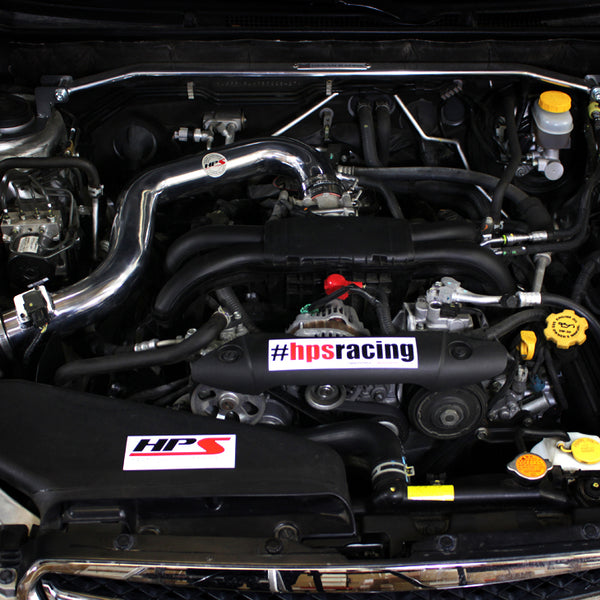 HPS Performance Shortram Cold Air Intake Kit Installed Subaru 2010-2012 Outback 2.5L Non Turbo 827-557