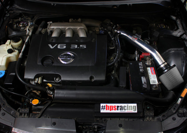 HPS Performance Shortram Cold Air Intake Kit Installed Nissan 2004-2008 Maxima V6 3.5L 827-558
