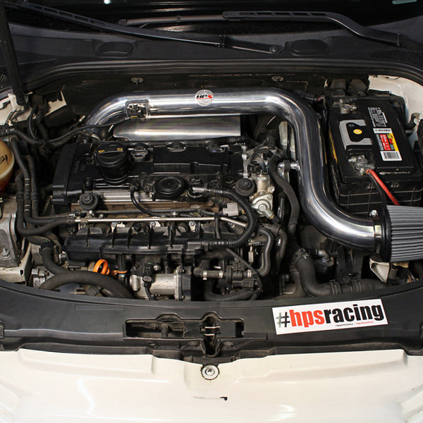 HPS Performance Shortram Cold Air Intake Kit Installed Volkswagen 2006-2008 Passat 2.0T Turbo FSI Manual Trans. 827-565