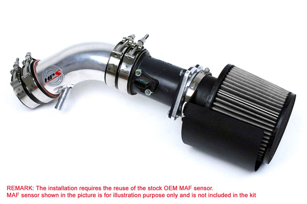 HPS Performance Shortram Air Intake Kit (Polish) - Nissan Altima 2.5L 4Cyl (2002-2006) Includes Heat Shield