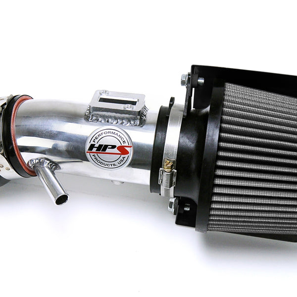 HPS Performance Shortram Air Intake Kit (Polish) - Nissan Altima 3.5L V6 (2007-2012) Includes Heat Shield