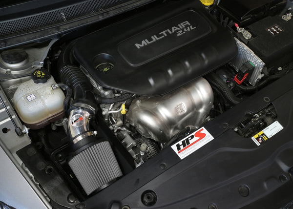 HPS Performance Shortram Cold Air Intake Kit Installed Chrysler 2015-2017 200 2.4L without MAF sensor 827-574