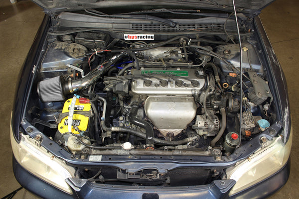 HPS Performance Shortram Cold Air Intake Kit Installed Honda 1998-2002 Accord 2.3L DX EX LX VP SE 827-579