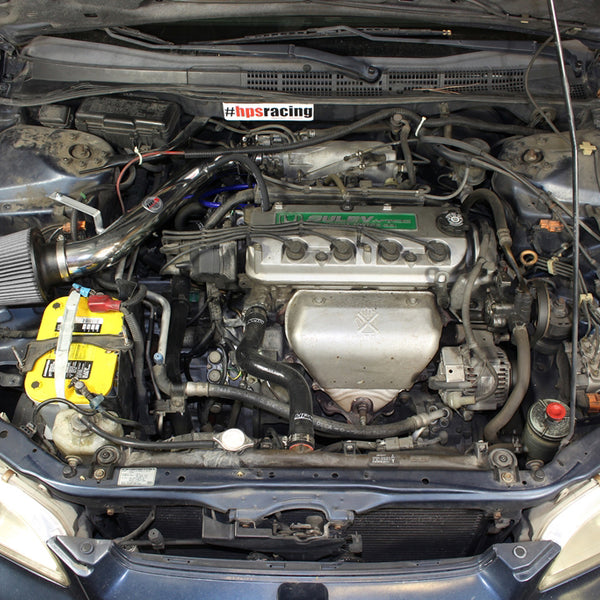 HPS Performance Shortram Cold Air Intake Kit Installed Honda 1998-2002 Accord 2.3L DX EX LX VP SE 827-579