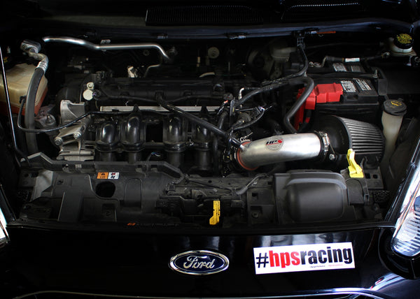 HPS Performance Shortram Cold Air Intake Kit Installed Ford 2014-2015 Fiesta 1.6L Non Turbo 827-580