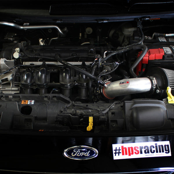 HPS Performance Shortram Cold Air Intake Kit Installed Ford 2014-2015 Fiesta 1.6L Non Turbo 827-580