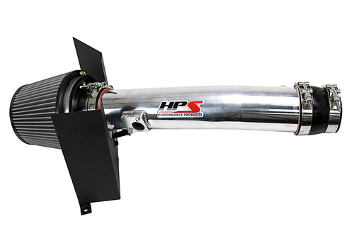 HPS Performance Shortram Air Intake Kit (Polish) - Toyota FJ Cruiser 4.0L V6 (2010-2014) Includes Heat Shield