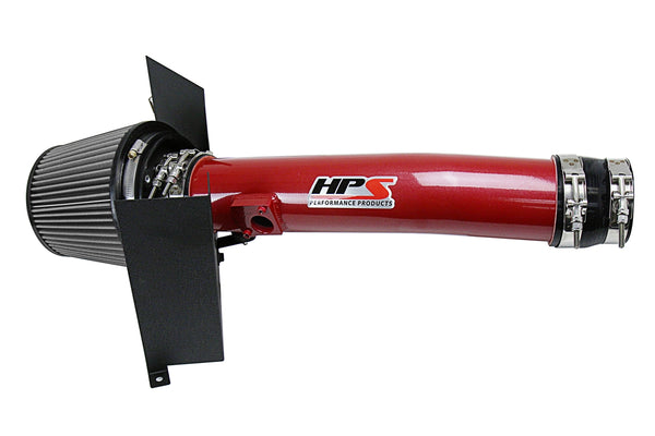 HPS Performance Shortram Air Intake Kit (Red) - Toyota FJ Cruiser 4.0L V6 (2010-2014) Includes Heat Shield