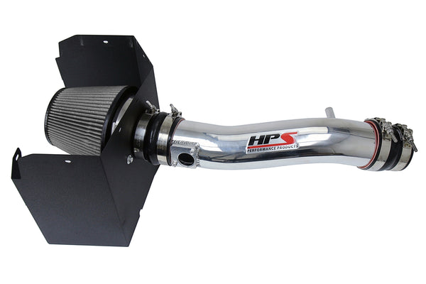 HPS Performance Shortram Air Intake Kit (Polish) - Toyota Tacoma 3.5L V6 (2016-2019) Includes Heat Shield