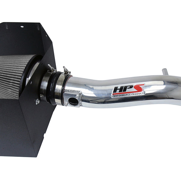 HPS Performance Shortram Air Intake Kit (Polish) - Toyota Tacoma 3.5L V6 (2016-2019) Includes Heat Shield