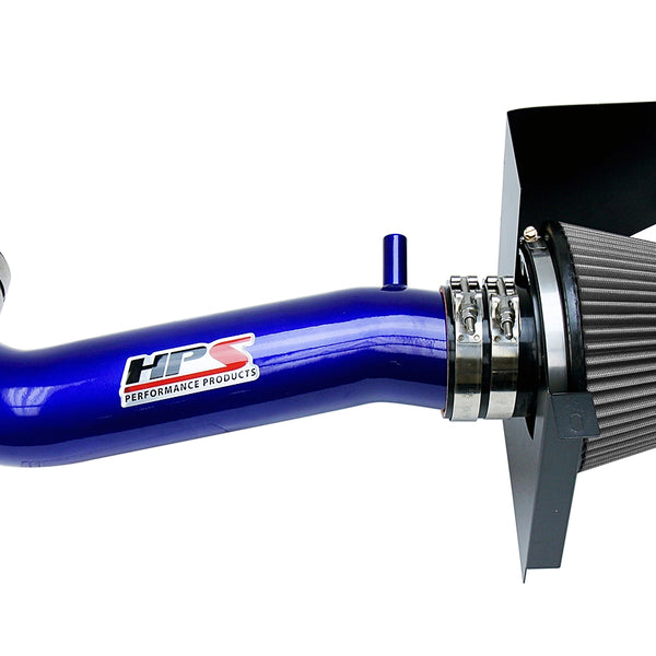 HPS Performance Shortram Air Intake Kit (Blue) - Dodge Charger 5.7L V8 except Shaker Hood (2011-2017) Includes Heat Shield