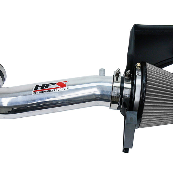 HPS Performance Shortram Air Intake Kit (Polish) - Dodge Challenger 5.7L V8 except Shaker Hood (2011-2017) Includes Heat Shield