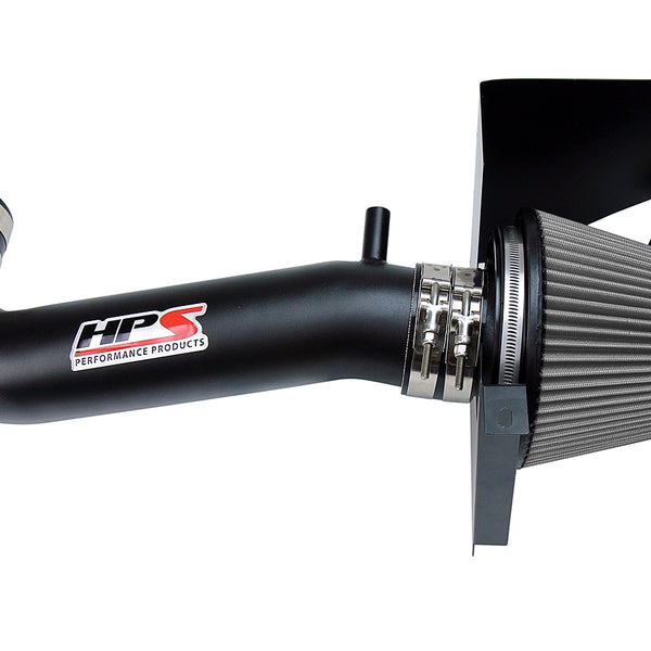 HPS Performance Shortram Air Intake Kit (Black) - Dodge Challenger 5.7L V8 except Shaker Hood (2011-2017) Includes Heat Shield