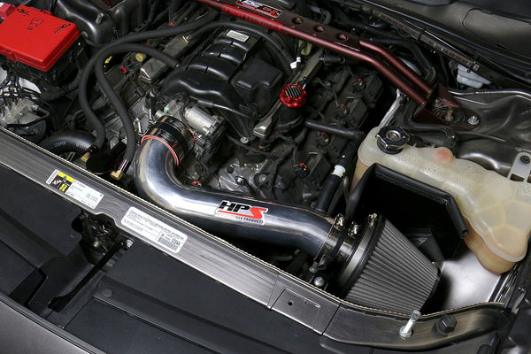 HPS Performance Shortram Cold Air Intake Kit Installed Dodge 2011-2017 Charger 5.7L V8 except Shaker Hood 827-600
