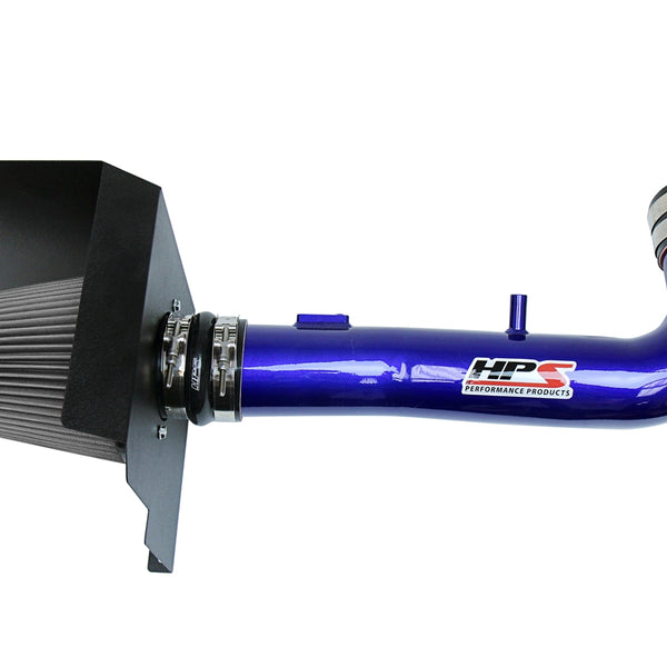 HPS Performance Shortram Air Intake Kit (Blue) - Chevy Suburban 1500 5.3L V8 (2015-2018) Includes Heat Shield