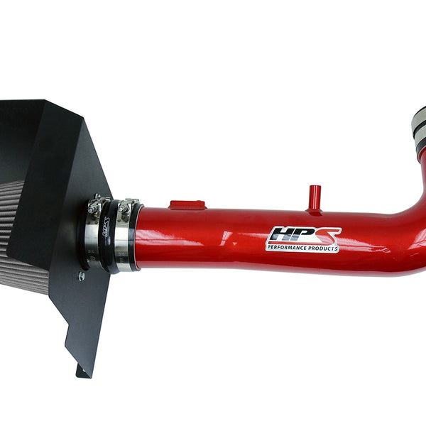 HPS Performance Shortram Air Intake Kit (Red) - Chevy Suburban 1500 5.3L V8 (2015-2018) Includes Heat Shield