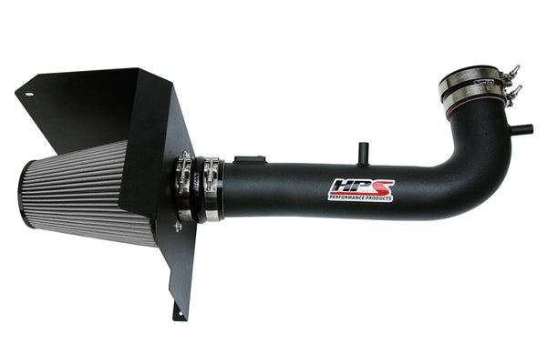 HPS Performance Shortram Air Intake Kit (Black) - Chevy Silverado 1500 5.3L V8 (2014-2018) Includes Heat Shield