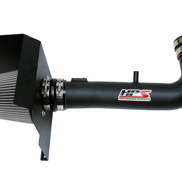 HPS Performance Shortram Air Intake Kit (Black) - Chevy Silverado 1500 5.3L V8 (2014-2018) Includes Heat Shield