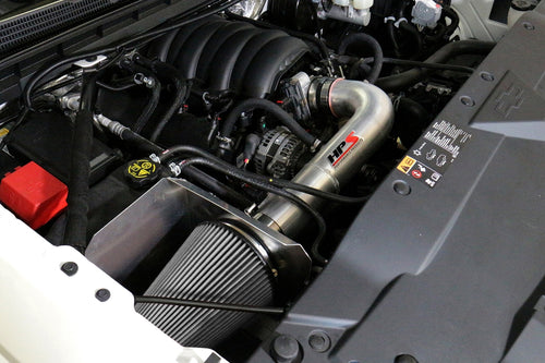HPS Performance Shortram Cold Air Intake Kit Installed GMC 2014-2018 Sierra 1500 5.3L V8 827-603